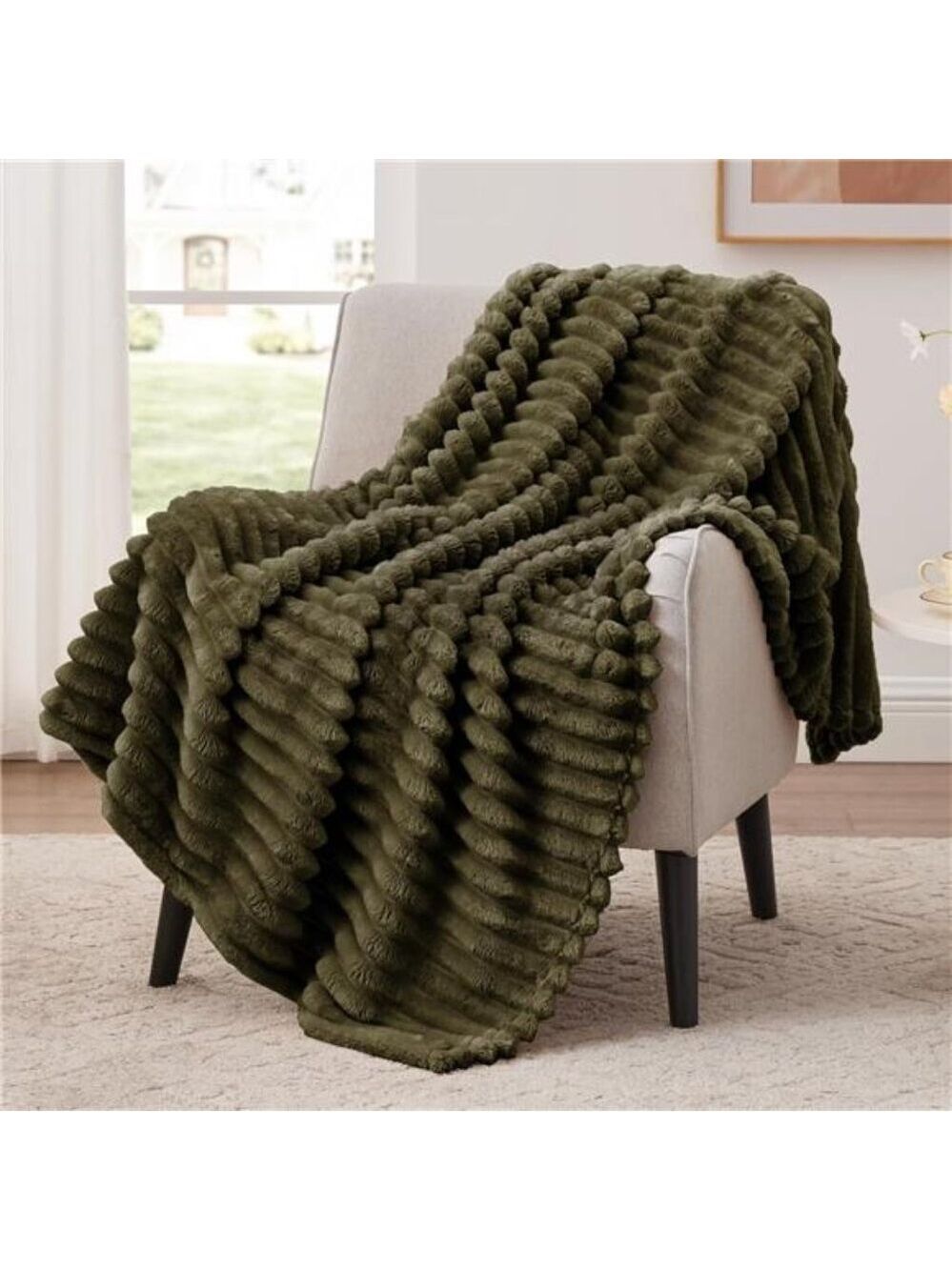 Fleece Throw Blanket Soft Lightweight Cozy Flannel Couch Bed Decorative 50x60